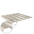 Trapezblech W-35/1035 mit Zusatzprägung | Wandprofil | Stahl 0,75 mm | 60 µm Puramid | RAL 9002 Grauweiß #1