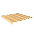 Trapezblech W-35/1035 | Wandprofil | Stahl 0,50 mm | 35 µm Strukturpolyester | Holzoptik Ahorn #1