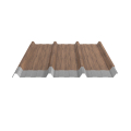 Trapezblech W-45/1000 | Stahl 0,50 mm | 35 µm Strukturpolyester | Holzoptik Eiche | Anti-Tropf 70 #2