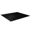 Wellblech W-1/1064 | Dachprofil | Stahl 0,50 mm | 35 µm Mattpolyester | 33 Schwarz | Anti-Tropf 70 #1