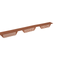 Zahnblech | Für W-35 | Groß-Gelocht | RAL 8004 Kupferbraun #1