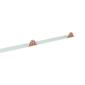 Zahnblech | Für W-45 | Klein-Gelocht | RAL 8004 Kupferbraun #1