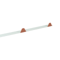 Zahnblech | Für W-45 | Klein-Ungelocht | RAL 8004 Kupferbraun #1