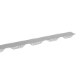 Zahnblech | Für W-20 | Groß-Gelocht | RAL 9006 Weißaluminium #1