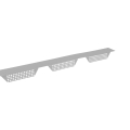 Zahnblech | Für W-35 | Groß-Gelocht | RAL 9006 Weißaluminium #1