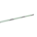Zahnblech | Für W-35 | Klein-Ungelocht | RAL 9006 Weißaluminium #1