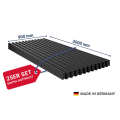 SALUX® SINTRA PVC Kunststoffplatte | Länge: 3000 mm | Anzahl: 25 Stk. | Farbe: Anthrazit Metallic | Breite: 900 mm #1
