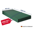 SALUX® SINTRA PVC Kunststoffplatte | Länge: 3500 mm | Anzahl: 50 Stk. | Farbe: Grün Metallic | Breite: 900 mm #1