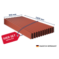 SALUX® SINTRA PVC Kunststoffplatte | Länge: 2500 mm | Anzahl: 50 Stk. | Farbe: Rot Metallic | Breite: 900 mm #1
