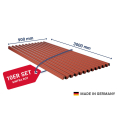 SALUX® SINTRA PVC Kunststoffplatte | Länge: 3000 mm | Anzahl: 10 Stk. | Farbe: Rot Metallic | Breite: 900 mm #1