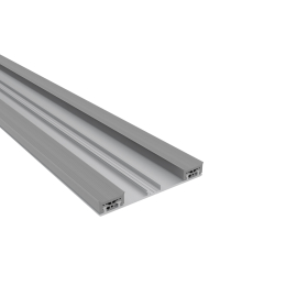 Aluminium Unterprofil (80 mm) mit 2x Dichtungen