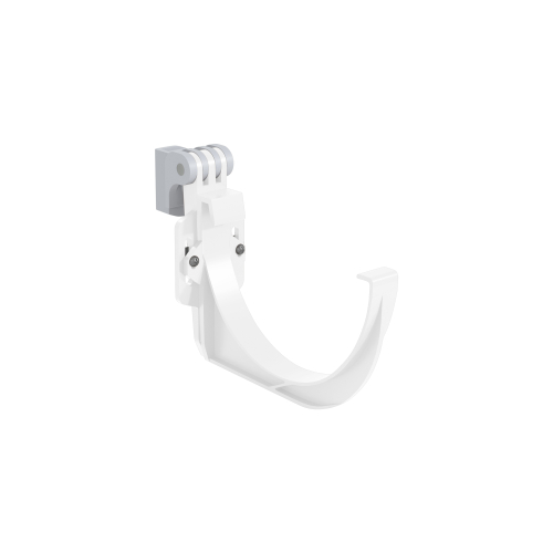 Universal Rinnenhalter | ø: 100 mm | Weiß | Schenkellänge: 240 mm | PVC #2