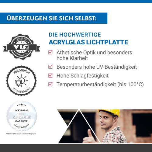 Acryl Wellplatte | 177/51 Profil 5 Länge: 3100 mm | Farbe: Klar  | Stärke: 3,00 mm | Breite: 920 mm Acryl Wellplatte | 177/51 Profil 5 | Länge: 3100 mm | Farbe: Klar  | Stärke: 3,00 mm | Breite: 920 mm #2