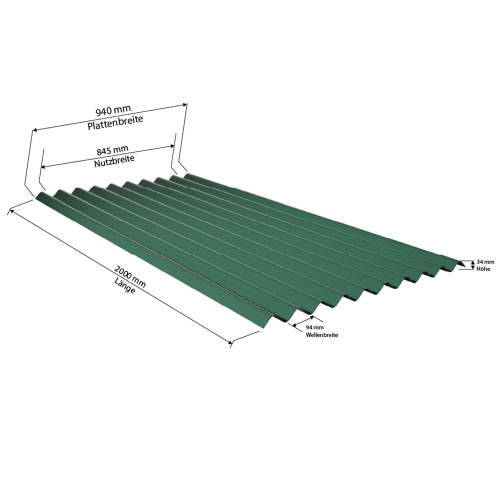 SALUX® ReWell Kunststoffplatte | Länge: 2000 mm | Farbe: Grün | Stärke: 2,2 mm | Material: PETG #2