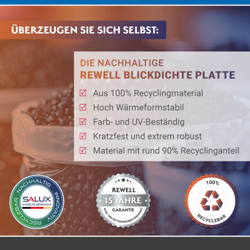 SALUX® ReWell Kunststoffplatte | 200x Palette | Länge: 2000 mm | Farbe: Braun | Stärke: 2,2 mm | Material: PETG #4