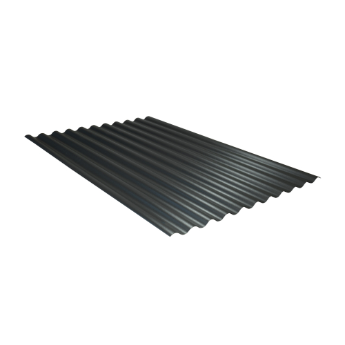 MINI PVC Wellplatte Typ 1.2 | 76/18 Sinus | 400x Palette | Länge: 1200 mm | Farbe: Schwarz | Stärke: 1,20 mm #2