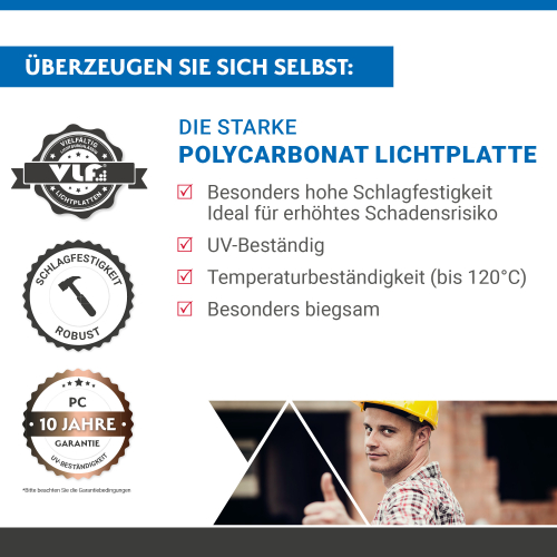 Polycarbonat Trapezplatte | 207/35 Länge: 6000 mm | Farbe: Klar | Stärke: 1,00 mm | Breite: 1070 mm Polycarbonat Trapezplatte | 207/35 | Länge: 6000 mm | Farbe: Klar | Stärke: 1,00 mm | Breite: 1070 mm #2