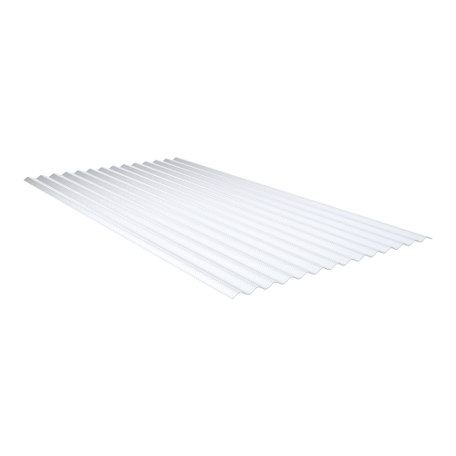PVC Wellplatte | 76/18 Sinus-Wabenstruktur | Länge: 4500 mm | Farbe: Opal | Stärke: 2,50 mm #1