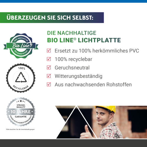 SALUX® BIO LINE® Wellplatte | 76/18 Sinus | Länge: 2000 mm | Farbe: Klar | Stärke: 1,40 mm | Breite: 900 mm #2