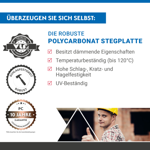 X-Strukturplatte | Extra Stark | 16 mm Länge: 3500 mm | Farbe: Klar | Breite: 1200 mm X-Strukturplatte | Extra Stark | 16 mm | Länge: 3500 mm | Farbe: Klar | Breite: 1200 mm #2