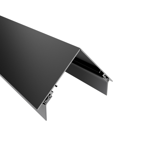 Alu-Firstprofil 125 x 125 mm - FP125 7100 mm | Anthrazit | mit vormontierten Dichtungen Alu-Firstprofil 125 x 125 mm - FP125 | 7100 mm | Anthrazit | mit vormontierten Dichtungen #1