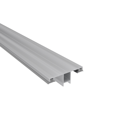 DUO Alu-Ober-Mittelprofil Für Plattenstärke 10 mm | Blank | 5000 mm DUO Alu-Ober-Mittelprofil