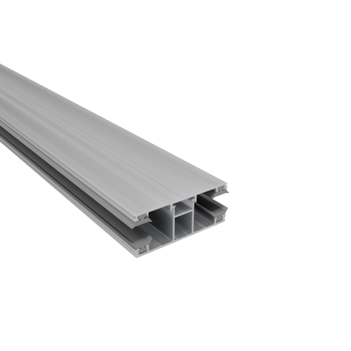 DUO Mittelprofil mit Unterprofil | Für Plattenstärke 10 mm | Blank | 6000 mm #1