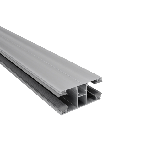 DUO Mittelprofil mit Unterprofil Für Plattenstärke 16 mm | Blank | 3000 mm DUO Mittelprofil mit Unterprofil