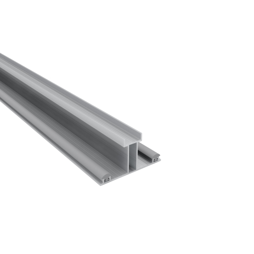 ECO Alu-Unterprofil ohne Oberprofil | Für Plattenstärke 16 mm | Blank | 2500 mm #1