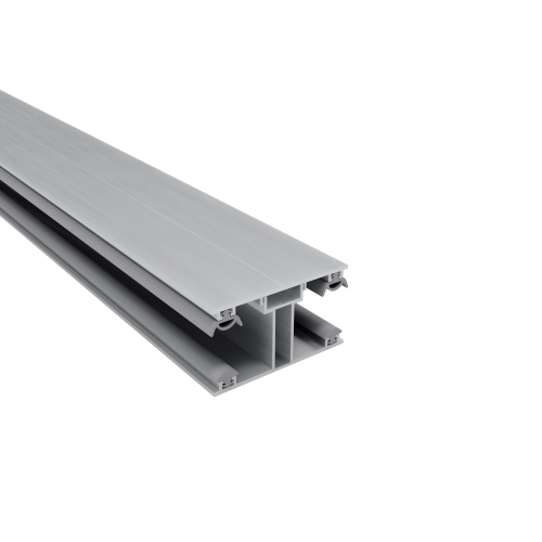 ECO Mittelprofil komplett mit Unterprofil | Für Plattenstärke 16 mm | Blank | 4500 mm #1