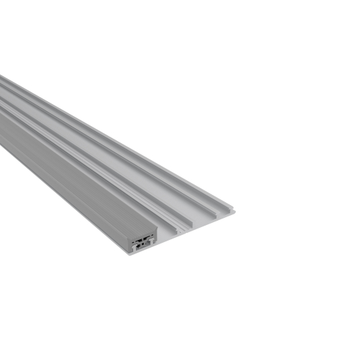 Aluminium Rand-Unterprofil mit 1x Dichtung Blank | 3500 mm Aluminium Rand-Unterprofil mit 1x Dichtung