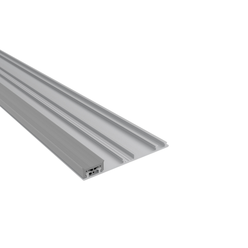 Aluminium Rand-Unterprofil mit 1x Dichtung Blank | 4000 mm Aluminium Rand-Unterprofil mit 1x Dichtung