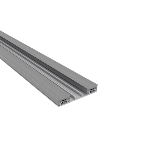 Aluminium Unterprofil mit 2x Dichtungen