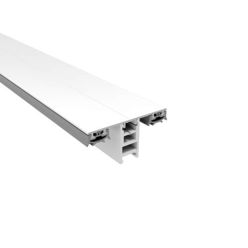 Mittelprofil mit PVC Adapter und Dichtung Oberprofil für Plattenstärke 16 mm | Weiß (RAL 9016) | 4500 mm Mittelprofil mit PVC Adapter und Dichtung | Oberprofil für Plattenstärke 16 mm | Weiß (RAL 9016) | 4500 mm #1