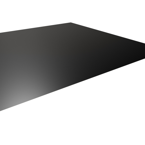 Flachblech Stahl 0,50 mm | 25 µm Polyester | RAL 9005 Tiefschwarz Flachblech | Stahl 0,50 mm | 25 µm Polyester | RAL 9005 Tiefschwarz #1