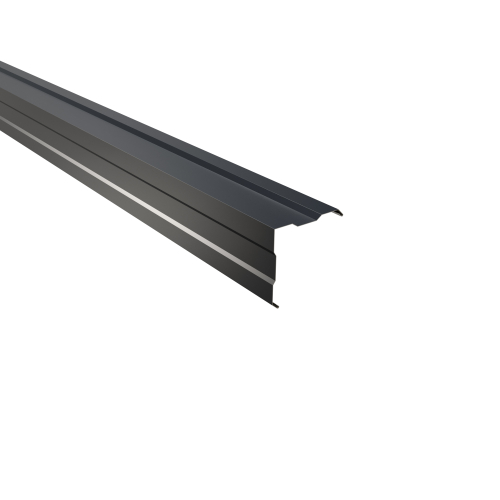 Außenecke gesickt | 90° 2450 mm | Stahl 0,50 mm | 25 µm Polyester | RAL 7016 Anthrazitgrau Außenecke gesickt | 90°
