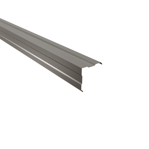 Außenecke gesickt | 90° 2450 mm | Stahl 0,50 mm | 25 µm Polyester | RAL 9007 Graualuminium Außenecke gesickt | 90°