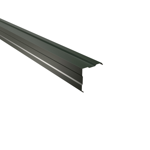 Außenecke gesickt | 90° 2450 mm | Stahl 0,75 mm | 25 µm Polyester | RAL 6020 Chromoxidgrün Außenecke gesickt | 90°