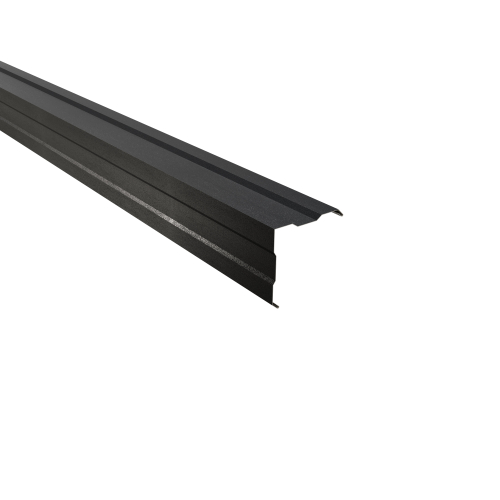 Außenecke gesickt | 90° | 2450 mm | Stahl 0,50 mm | 35 µm Mattpolyester | 23 Dunkelgrau #1