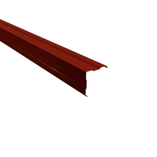 Außenecke gesickt | 90° 2450 mm | Stahl 0,50 mm | 35 µm Mattpolyester | 29 Rot Außenecke gesickt | 90°