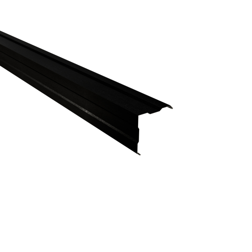 Außenecke gesickt | 90° 2450 mm | Stahl 0,50 mm | 35 µm Mattpolyester | 33 Schwarz Außenecke gesickt | 90°