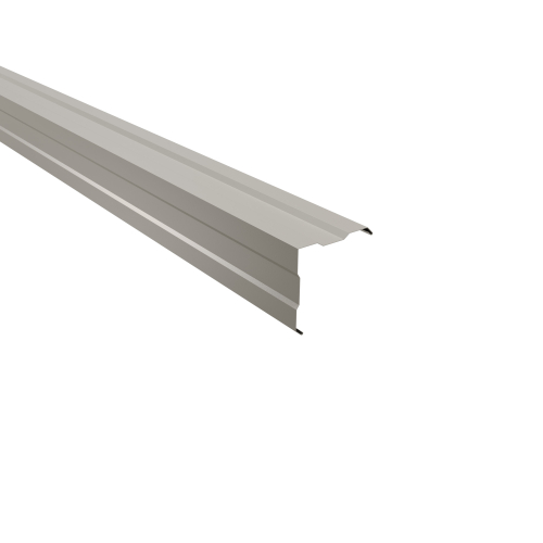 Außenecke gesickt | 90° 2450 mm | Stahl 0,75 mm | 60 µm Puramid | RAL 9002 Grauweiß Außenecke gesickt | 90°