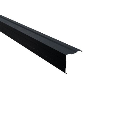 Außenecke gesickt | 90° 2450 mm | Stahl 0,50 mm | 80 µm Shimoco | RAL 7016 Anthrazitgrau Außenecke gesickt | 90°