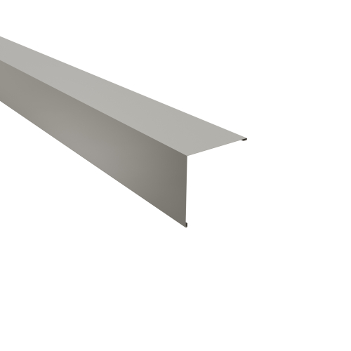 Außenecke Typ 2 | 90° SONDERKANTTEIL | Stahl 0,50 mm | 25 µm Polyester | RAL 9006 Weißaluminium Außenecke Typ 2 | 90°