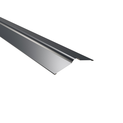 Firstblech flach | 150° | 2000 mm | Stahl 0,50 mm | 60 µm Puramid | RAL 7016 Anthrazitgrau #1