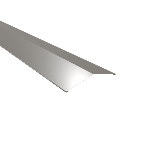 Firstblech flach Typ 2 | 150° SONDERKANTTEIL | Aluminium 0,70 mm | 25 µm Polyester | RAL 9007 Graualuminium Firstblech flach Typ 2 | 150°