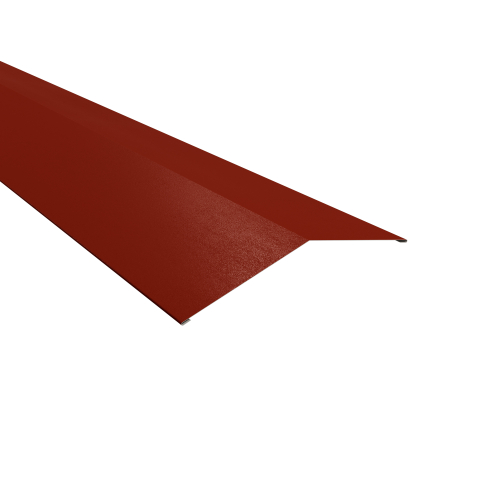 Firstblech flach Typ 4 | 150° | SONDERKANTTEIL | Stahl 0,50 mm | 35 µm Mattpolyester | 29 Rot #1
