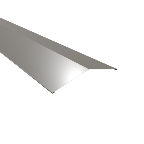 Firstblech flach Typ 4 | 150° | SONDERKANTTEIL | Aluminium 0,70 mm | 25 µm Polyester | RAL 9007 Graualuminium #1