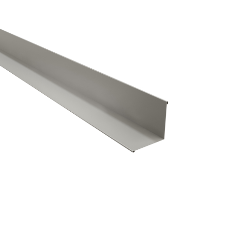 Innenecke | 90° 2000 mm | Stahl 0,63 mm | 25 µm Polyester | RAL 9006 Weißaluminium Innenecke | 90°