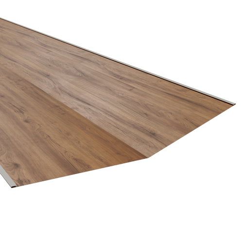 Kehlblech 2000 mm | Stahl 0,50 mm | 35 µm Strukturpolyester | Holzoptik Eiche Kehlblech